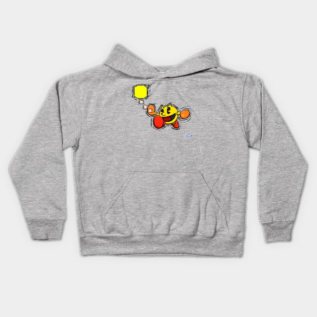 Pac-Man Kids Hoodie by Hawke525